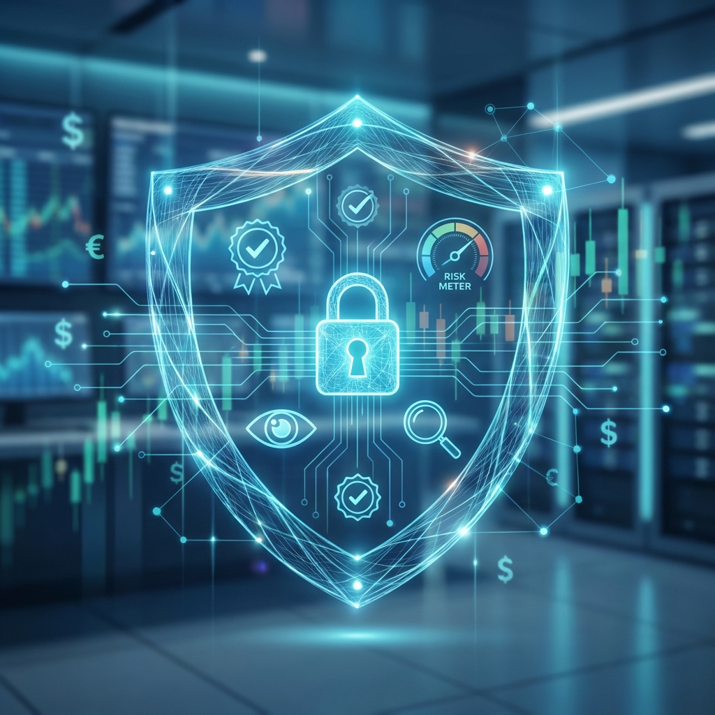 AI-powered risk assessment and compliance monitoring system with security protocols